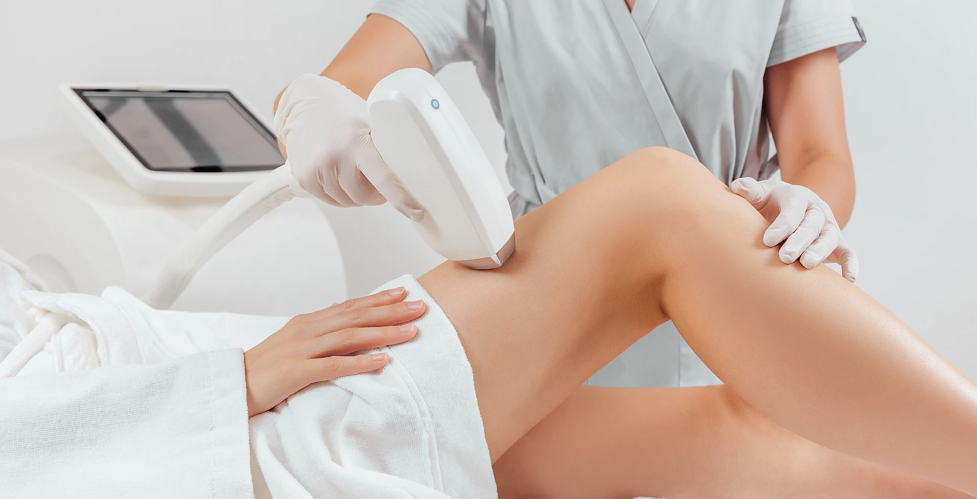 Épilation laser sur la jambe